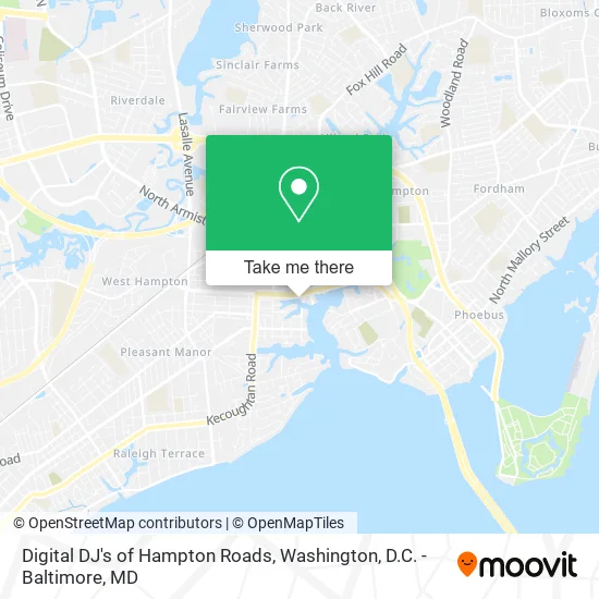 Mapa de Digital DJ's of Hampton Roads