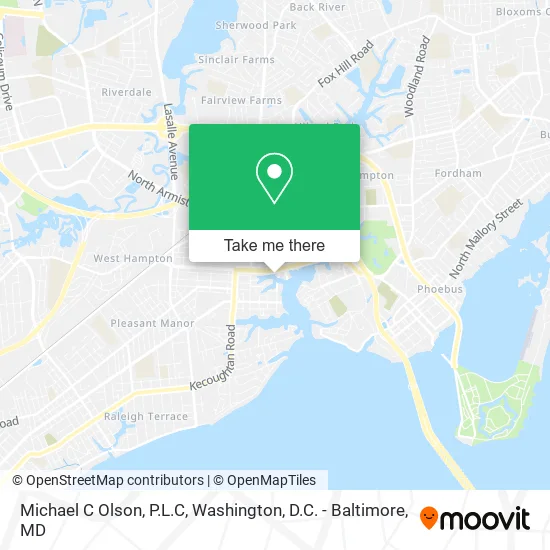 Michael C Olson, P.L.C map