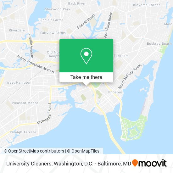 Mapa de University Cleaners