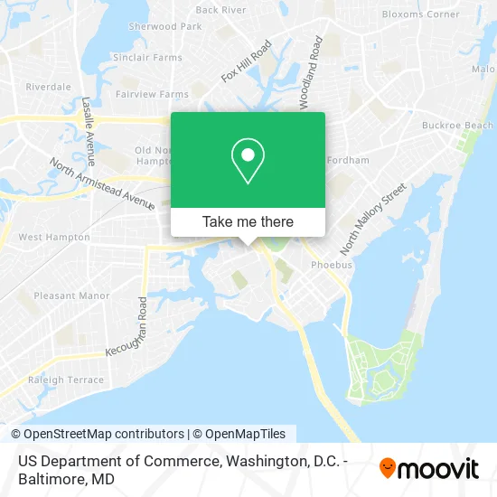 US Department of Commerce map