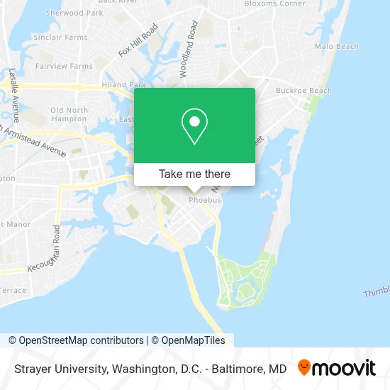 Strayer University map