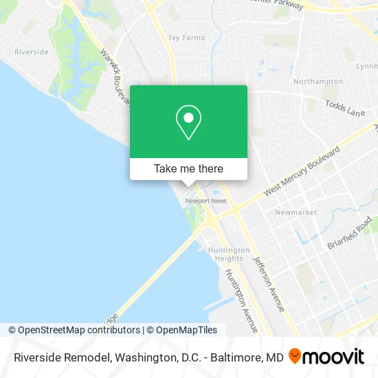 Riverside Remodel map