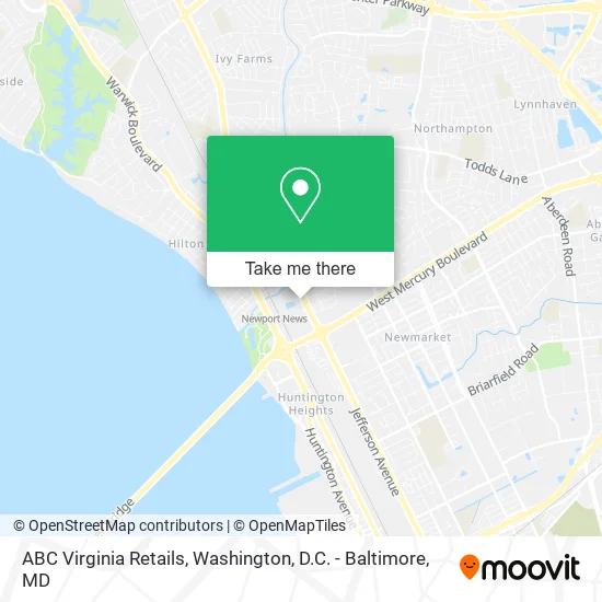 ABC Virginia Retails map