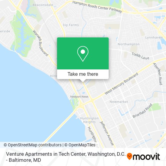 Venture Apartments in Tech Center map