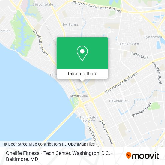 Onelife Fitness - Tech Center map