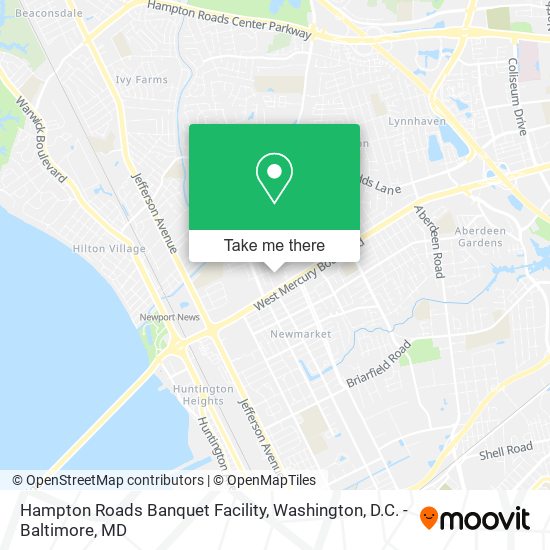 Hampton Roads Banquet Facility map