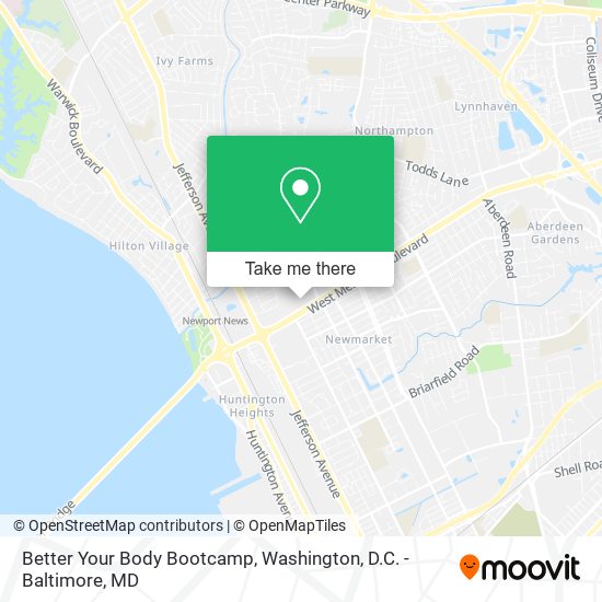 Better Your Body Bootcamp map