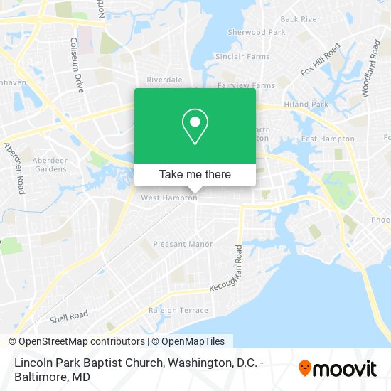 Lincoln Park Baptist Church map