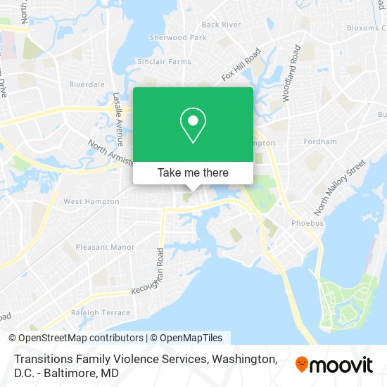 Mapa de Transitions Family Violence Services