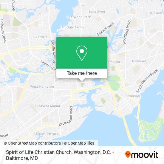 Spirit of Life Christian Church map