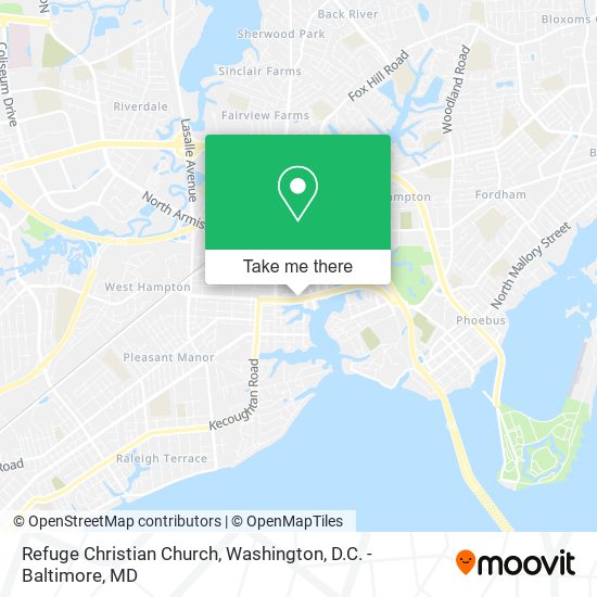 Refuge Christian Church map