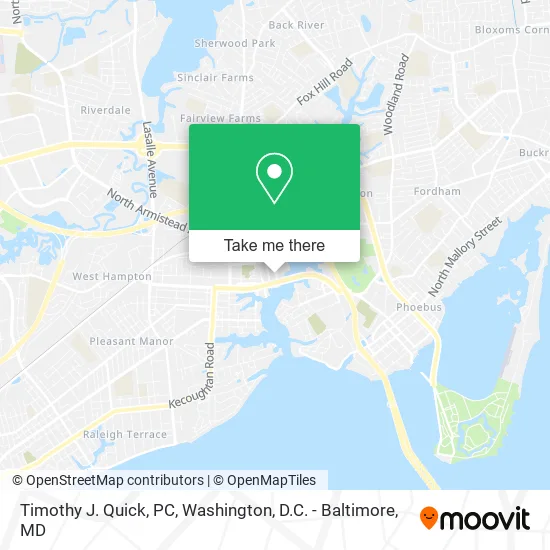 Timothy J. Quick, PC map