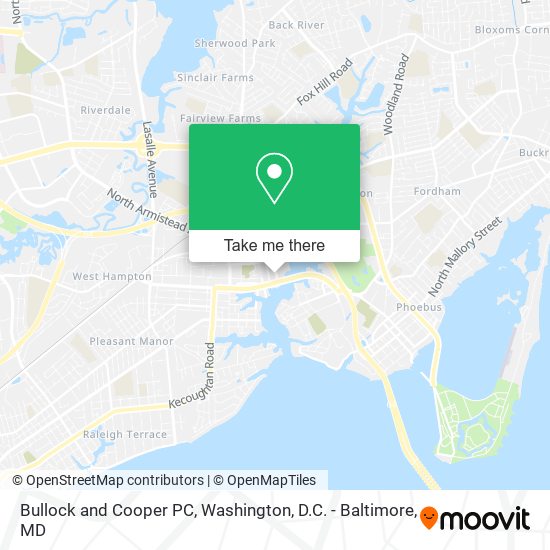Bullock and Cooper PC map