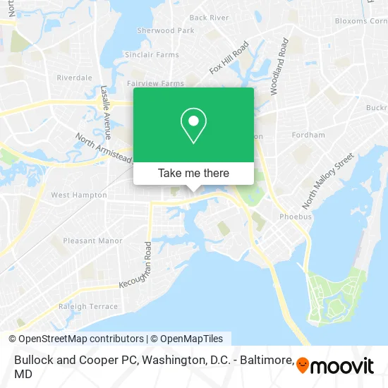 Bullock and Cooper PC map