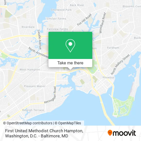 First United Methodist Church Hampton map