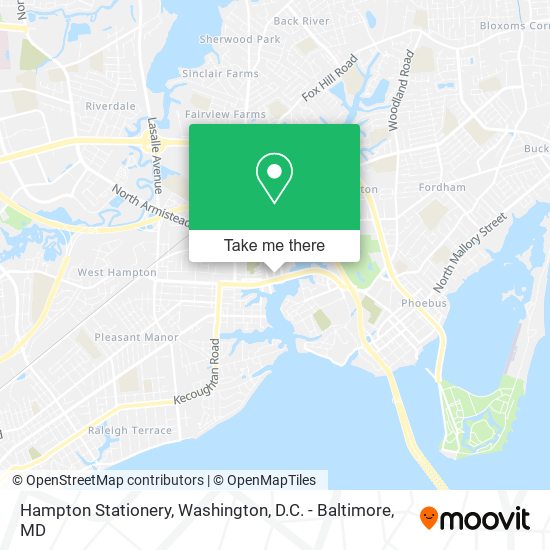 Hampton Stationery map