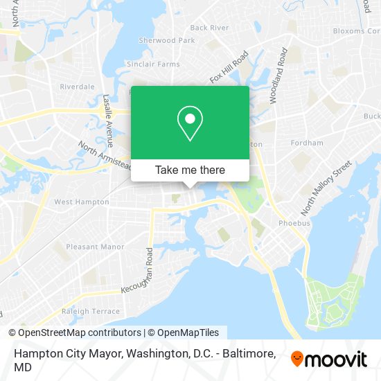 Hampton City Mayor map