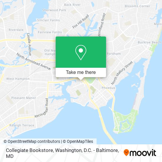 Mapa de Collegiate Bookstore