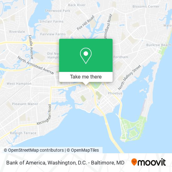 Bank of America map