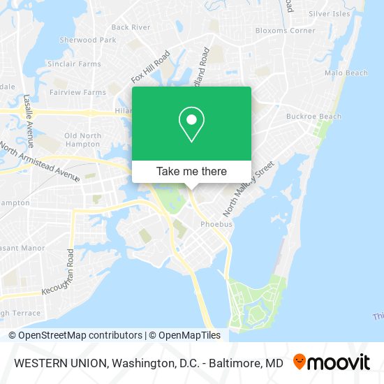 WESTERN UNION map
