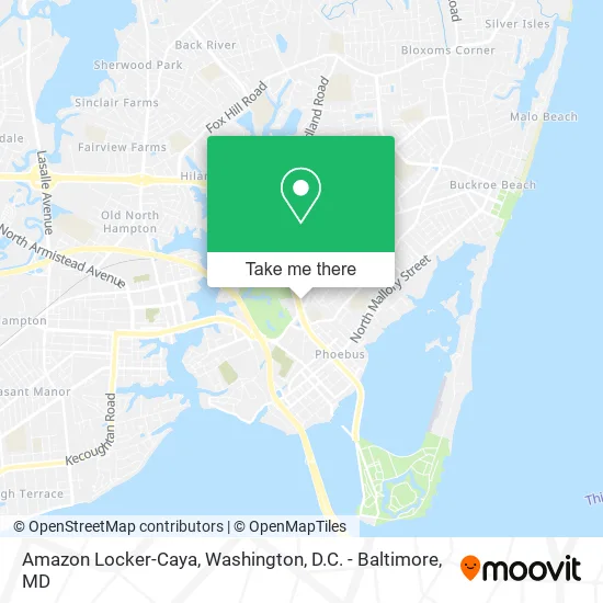 Amazon Locker-Caya map