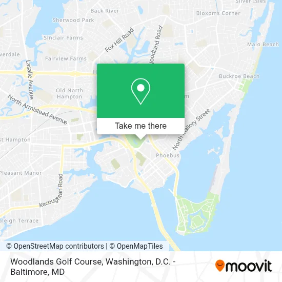 Woodlands Golf Course map