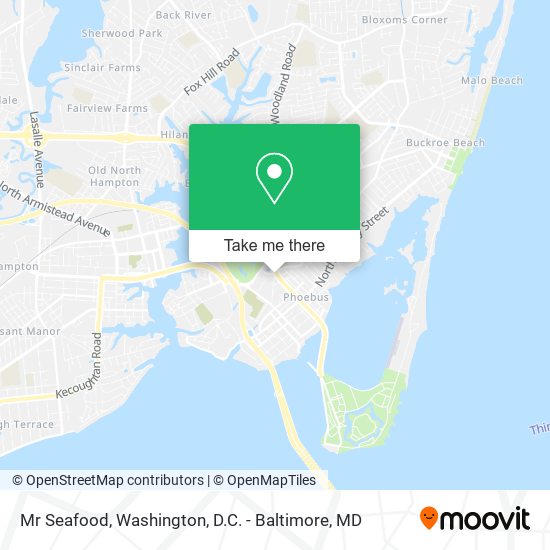 Mr Seafood map