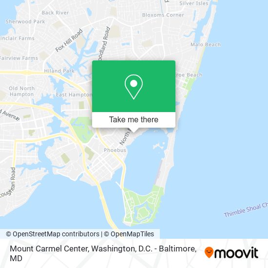 Mount Carmel Center map