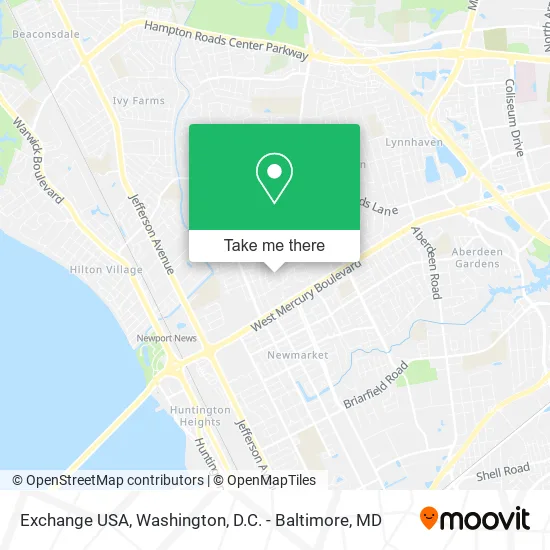 Mapa de Exchange USA