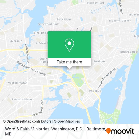 Mapa de Word & Faith Ministries