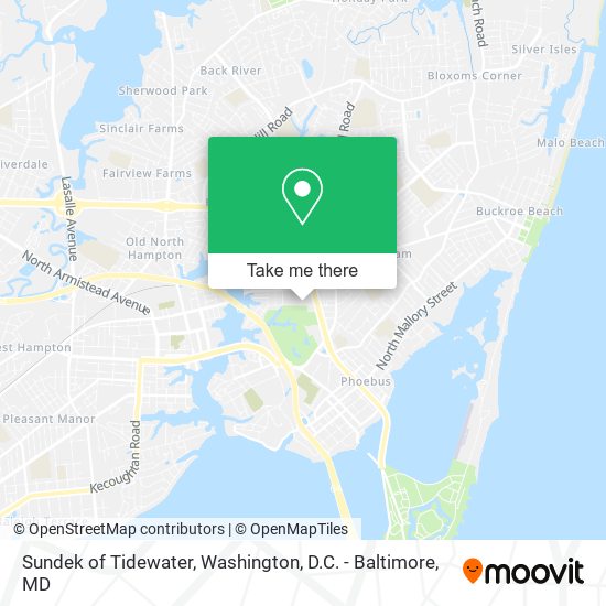 Sundek of Tidewater map