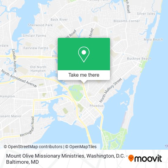 Mount Olive Missionary Ministries map