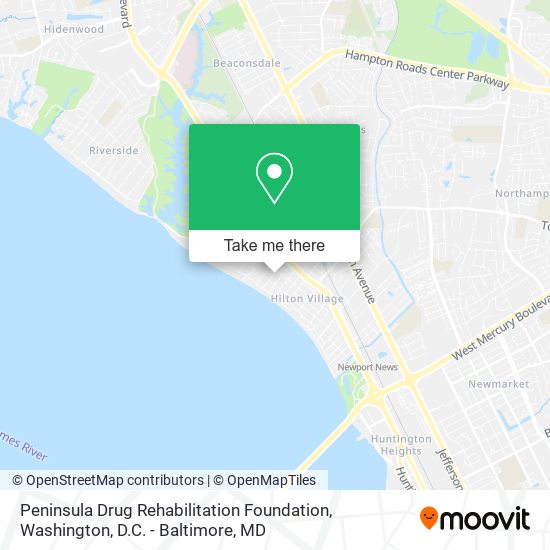 Peninsula Drug Rehabilitation Foundation map
