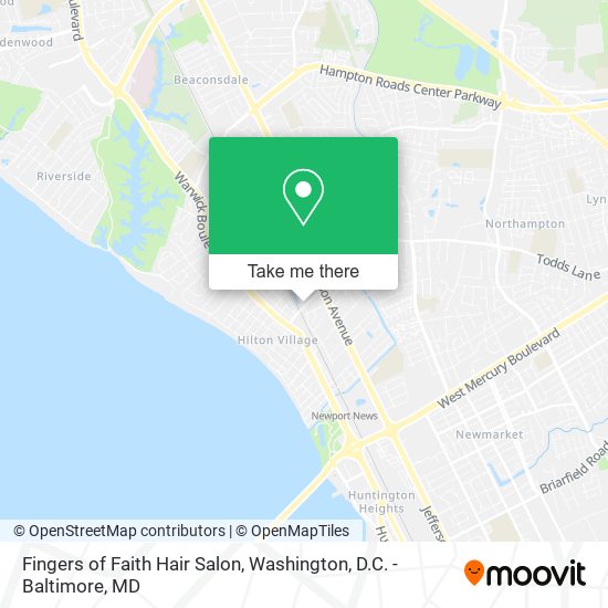 Mapa de Fingers of Faith Hair Salon