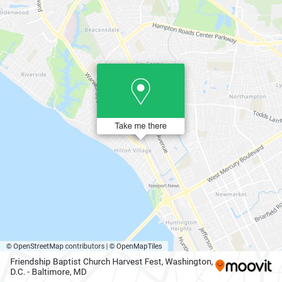 Friendship Baptist Church Harvest Fest map
