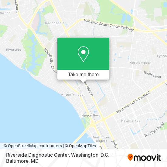 Riverside Diagnostic Center map