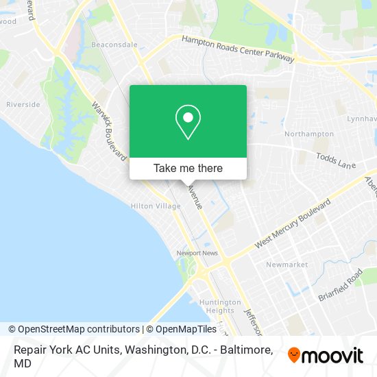 Mapa de Repair York AC Units