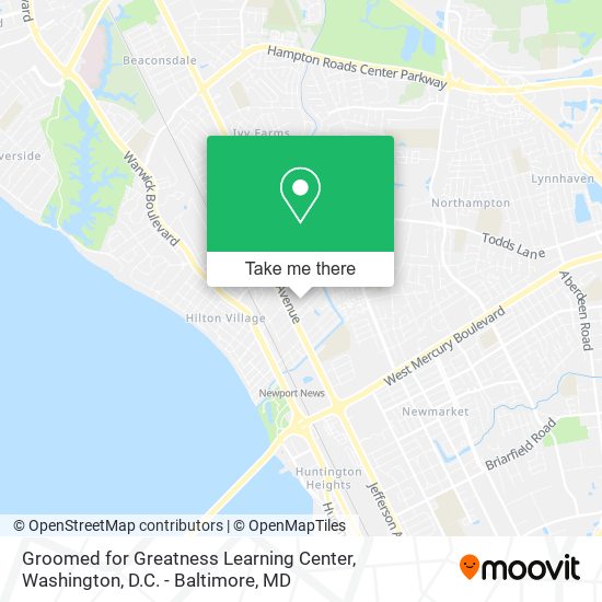 Mapa de Groomed for Greatness Learning Center