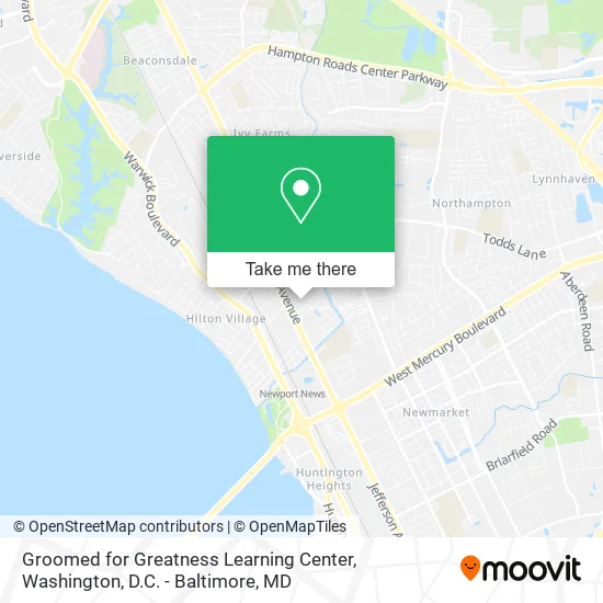 Groomed for Greatness Learning Center map