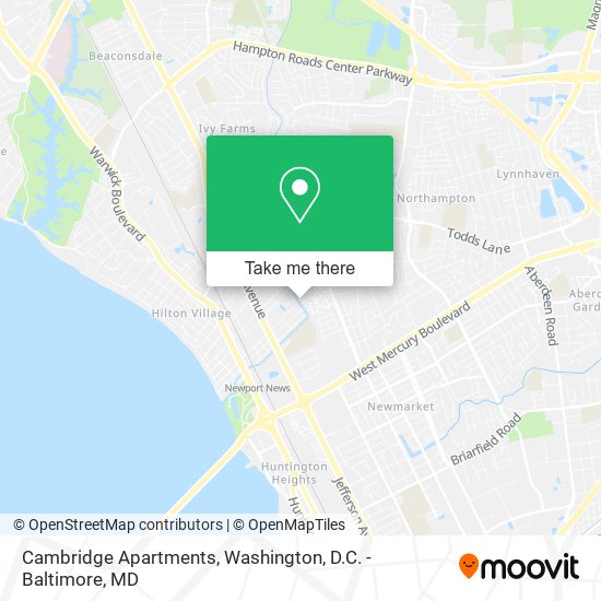 Cambridge Apartments map