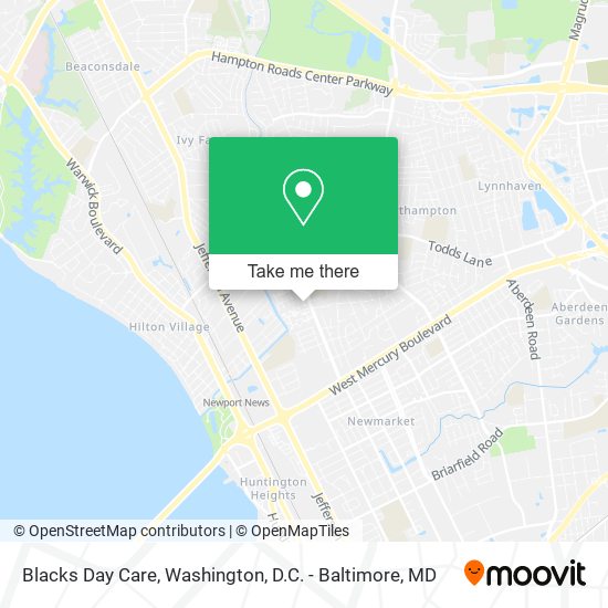 Blacks Day Care map