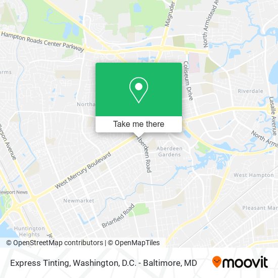 Express Tinting map