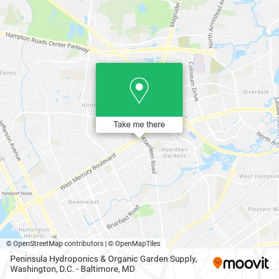 Peninsula Hydroponics & Organic Garden Supply map