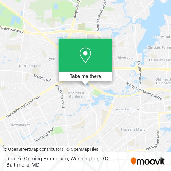 Mapa de Rosie's Gaming Emporium