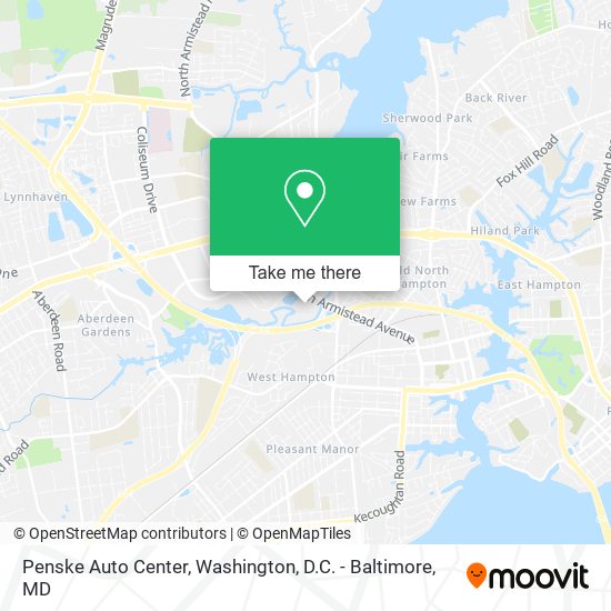 Penske Auto Center map