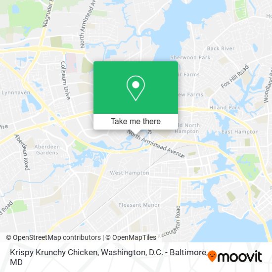 Mapa de Krispy Krunchy Chicken