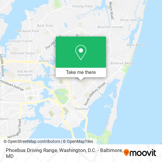 Phoebus Driving Range map