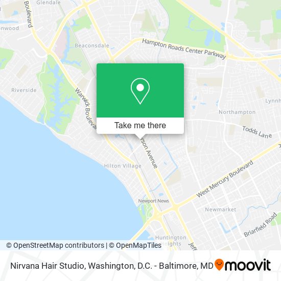 Mapa de Nirvana Hair Studio