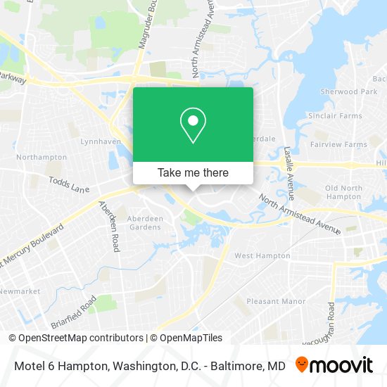 Mapa de Motel 6 Hampton