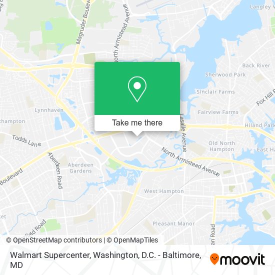 Mapa de Walmart Supercenter